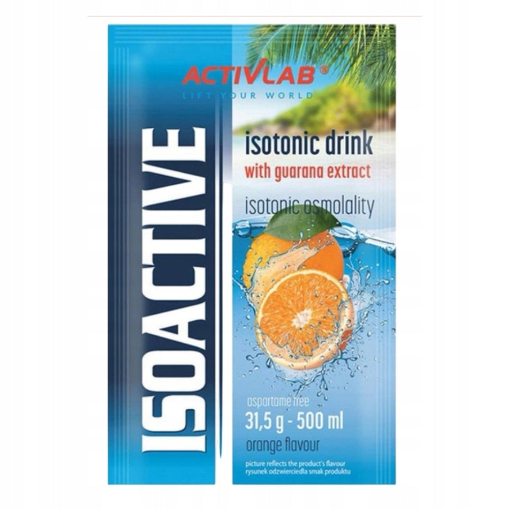 15 x ACTIVLAB ISO ACTIVE 31.5 g ISOTONIC DRINK ENERGY HYDRATION Expiration date at least six months from the date of purchase