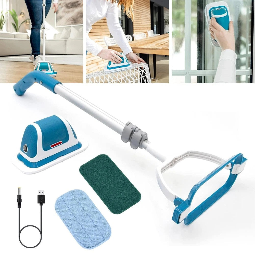 1500/min Wireless Electric Vibration Brush with Rotating Base