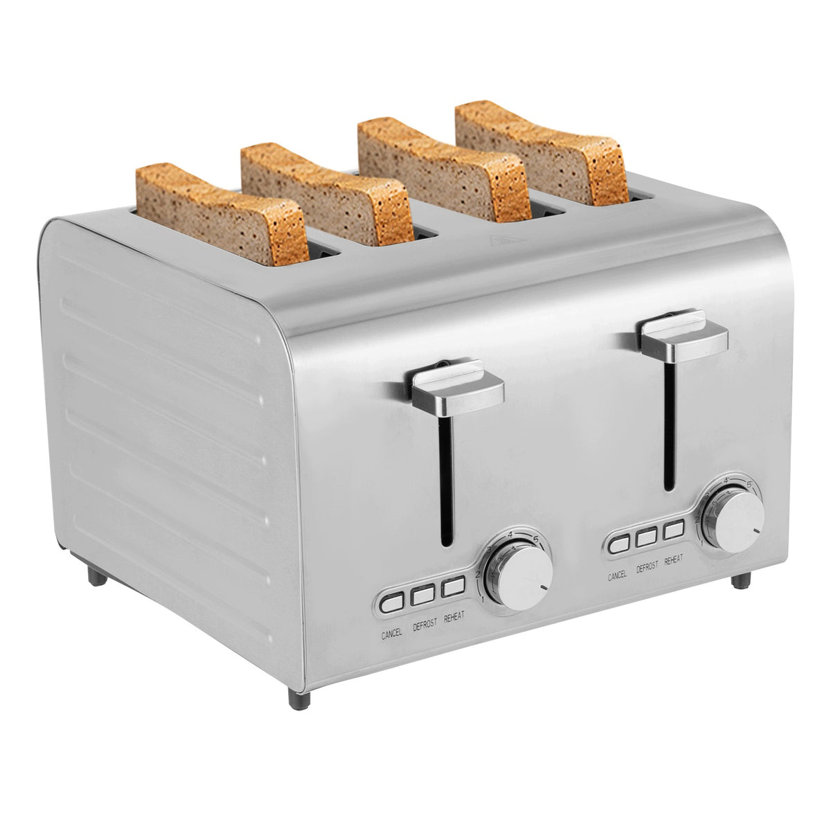 1500W 220V 4-SLICE TOASTER STAINLESS STEEL TOASTER 27.8*28*19.3CM Packaging status original