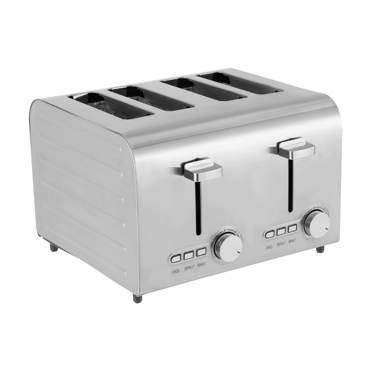 1500W 220V 4-SLICE TOASTER STAINLESS STEEL TOASTER 27.8*28*19.3CM