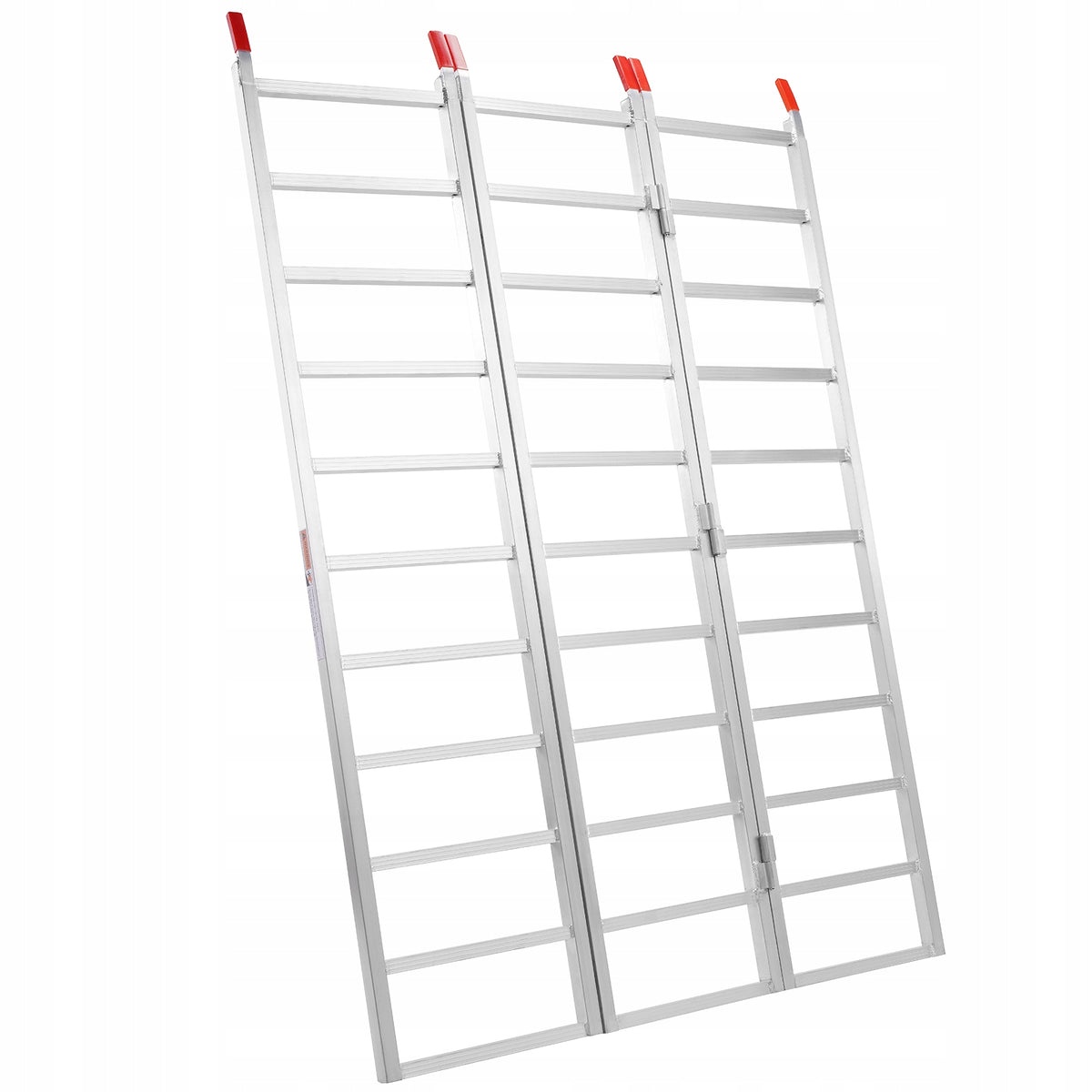 1500lbs Aluminum Tri-Fold Ramp 77Lx54W with Straps for Motorcycle 1 Pc
