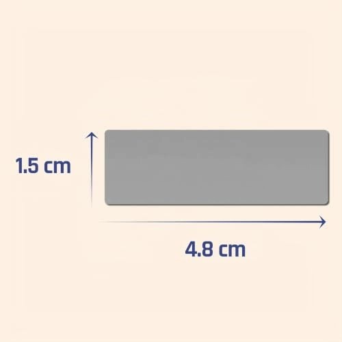 150PCS 48 X 15MM - SCRATCH STICKERS SCRATCH OFF GREY FOR HOME Manufacturer code 150-SZTUK-48-15-MM