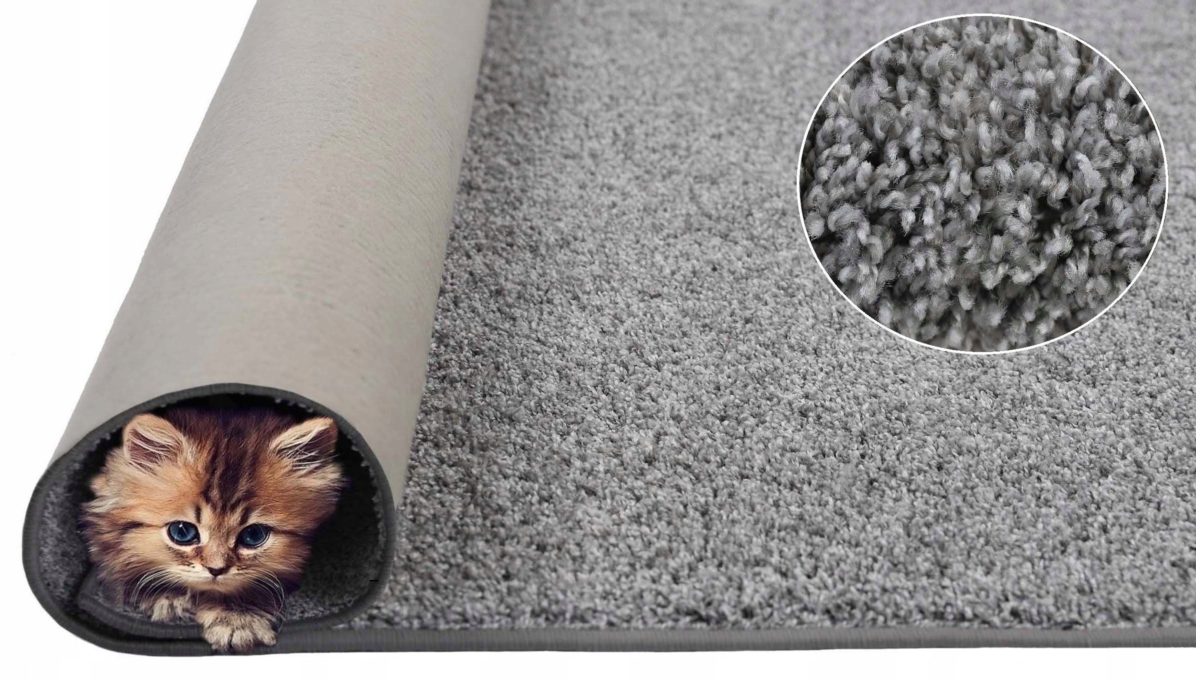 150x200 cm SHAGGY CARPET FOR THE HAIRY ROOM GRAY MELANGE 2CM