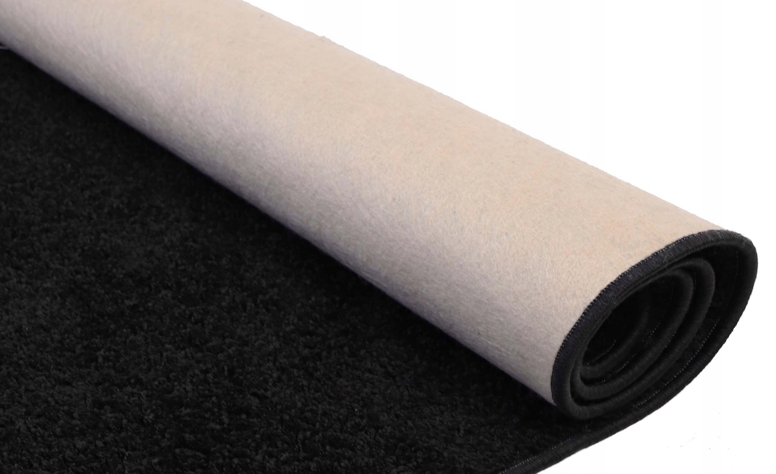 150x200cm SHAGGY BLACK CARPET FOR THE ROOM, SOFT SHAG 2CM Pile height 20 mm