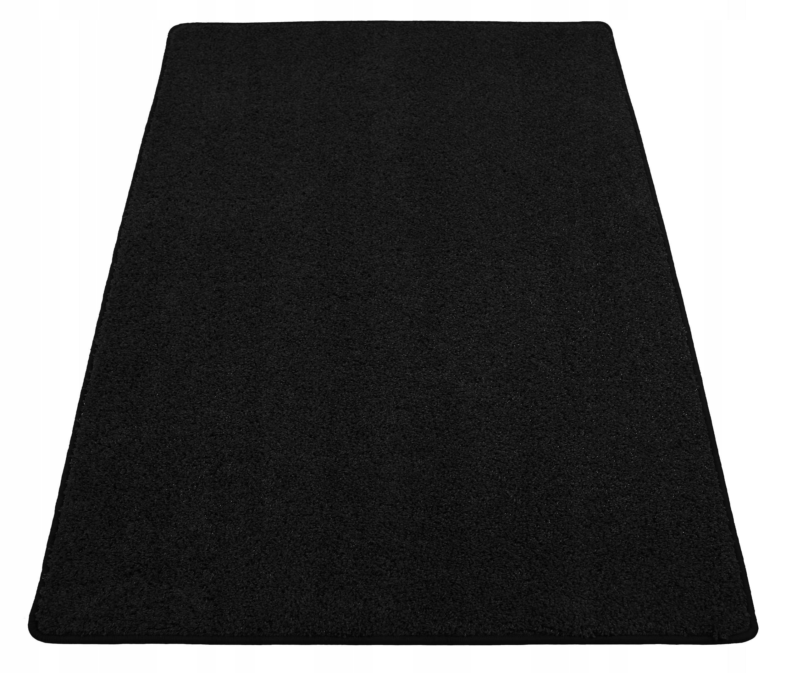 150x200cm SHAGGY BLACK CARPET FOR THE ROOM, SOFT SHAG 2CM Product width 150 cm