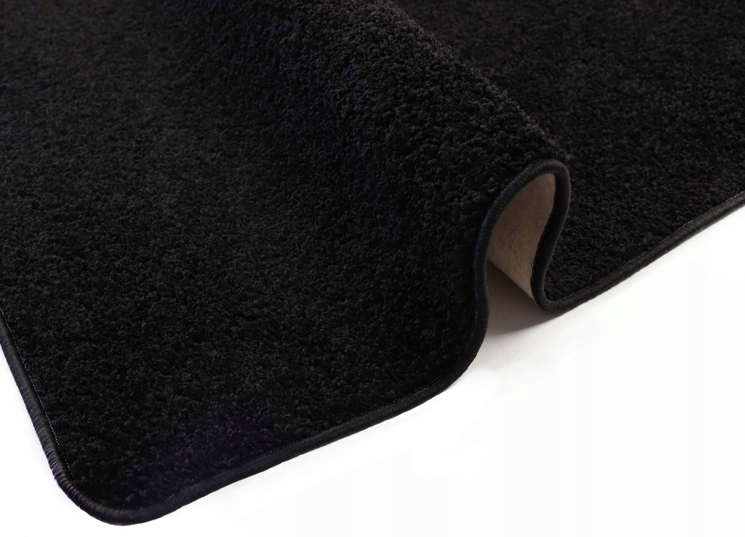 150x200cm SHAGGY BLACK CARPET FOR THE ROOM, SOFT SHAG 2CM Thickness 20 mm
