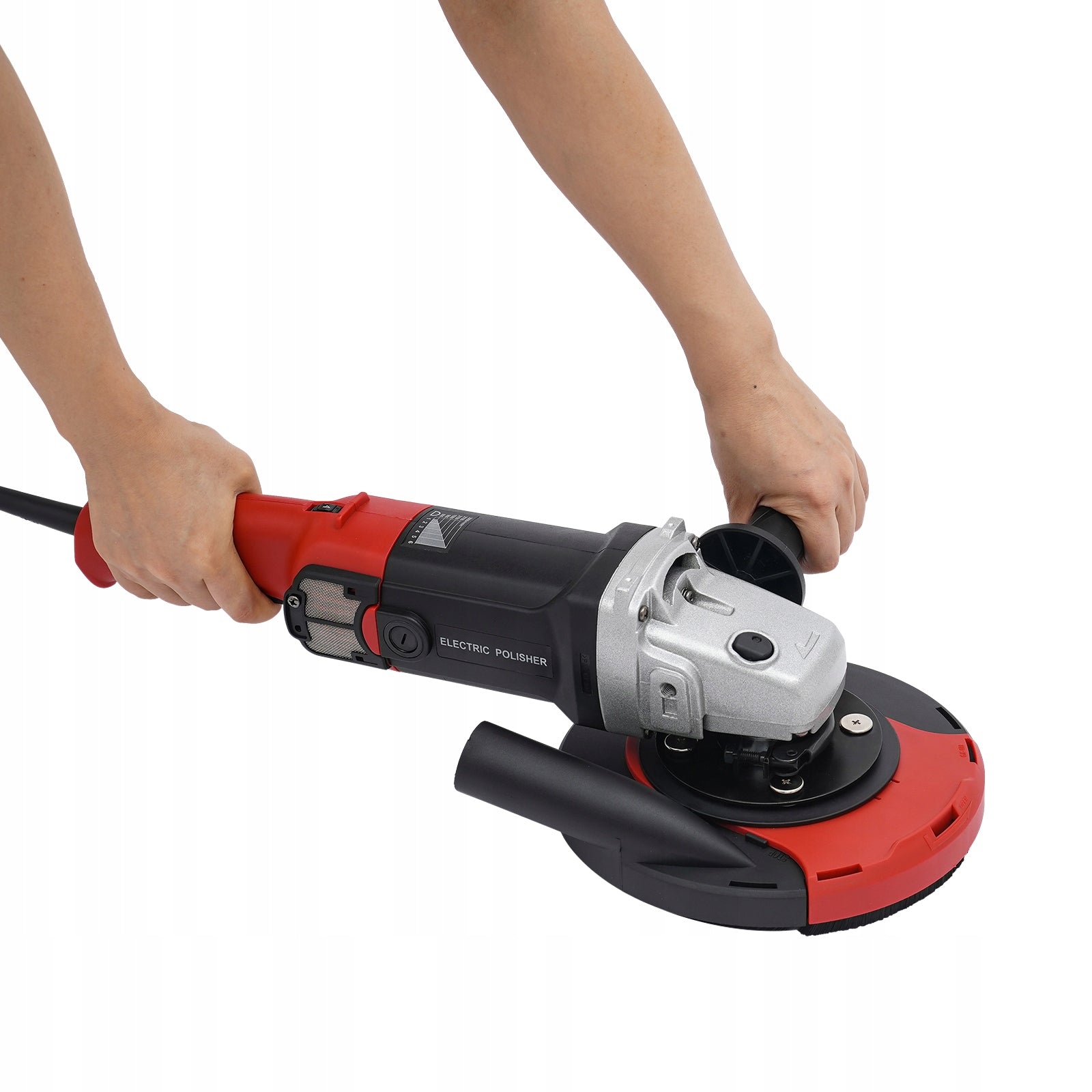 1580W 6 Gears Grinding Machine, Concrete Grinder Set, Dust-Free M14