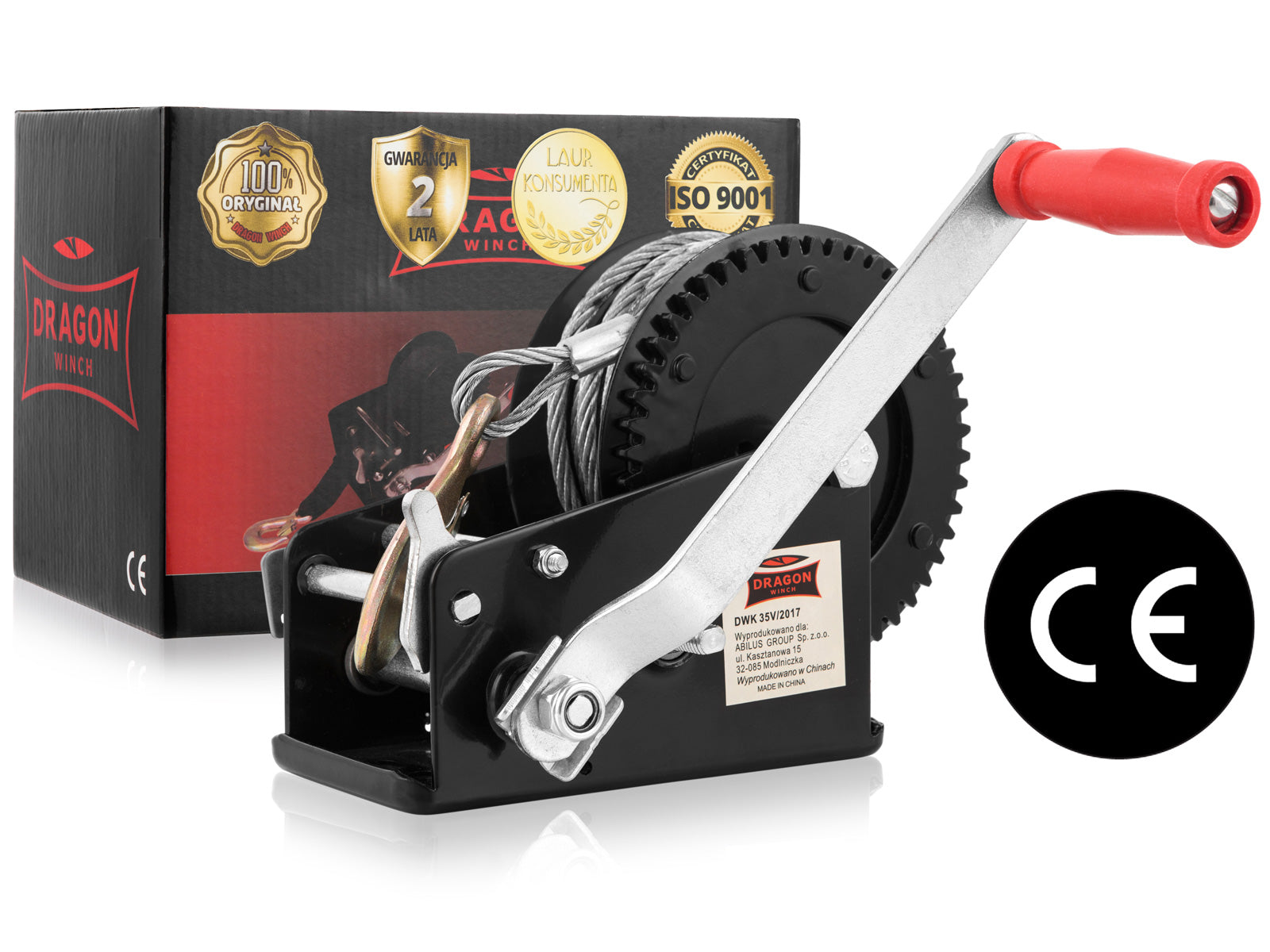 1588kg ROPE WINCH HAND CRANK WINCH rope trailer crank small Manufacturer code 5903140650591