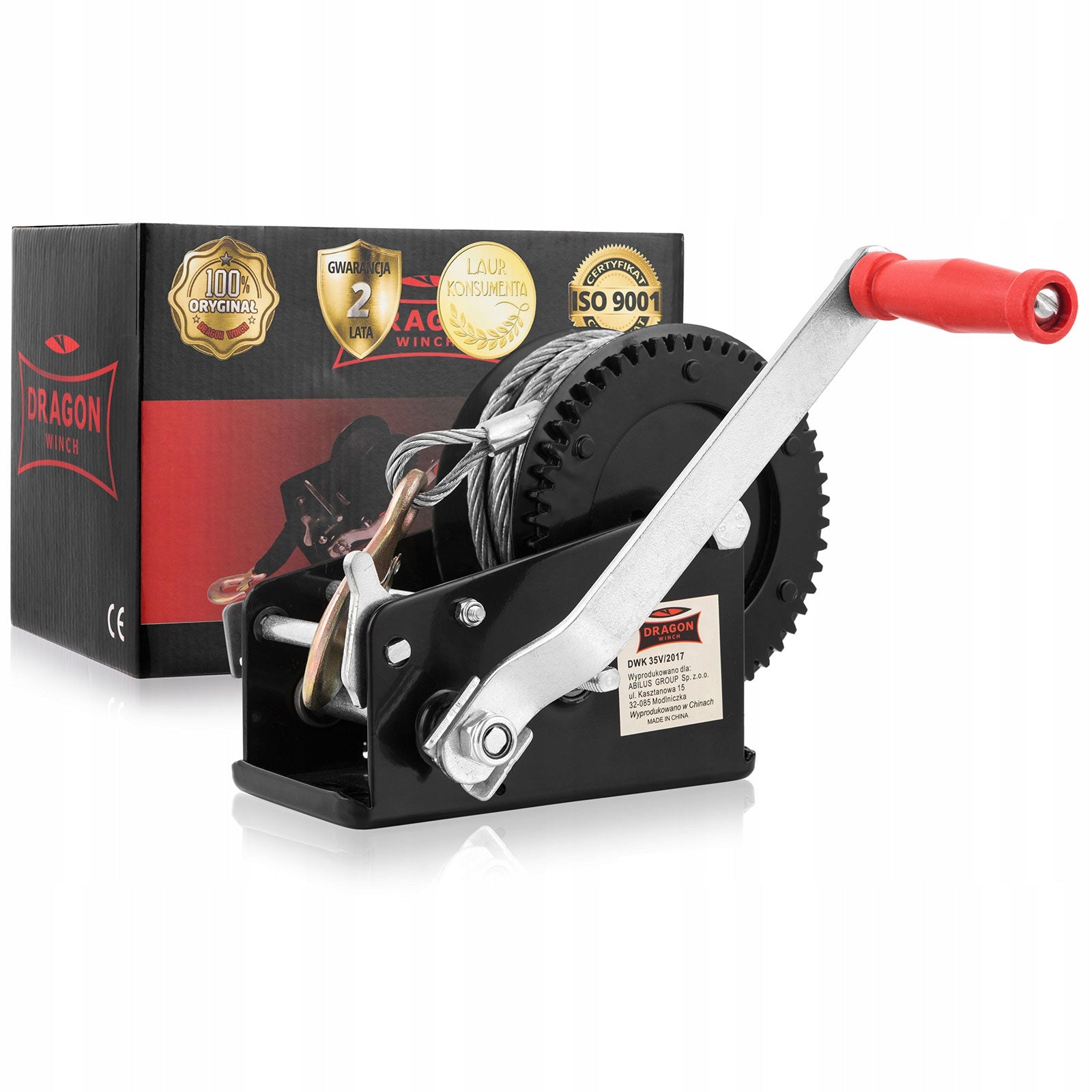 1588kg ROPE WINCH HAND CRANK WINCH rope trailer crank small