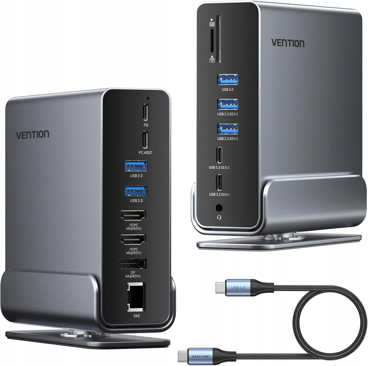 15IN1 DOCKING STATION VENTION MST HUB 4K HDMI 60HZ 10GBPS USB RJ45 AUDIO PRO