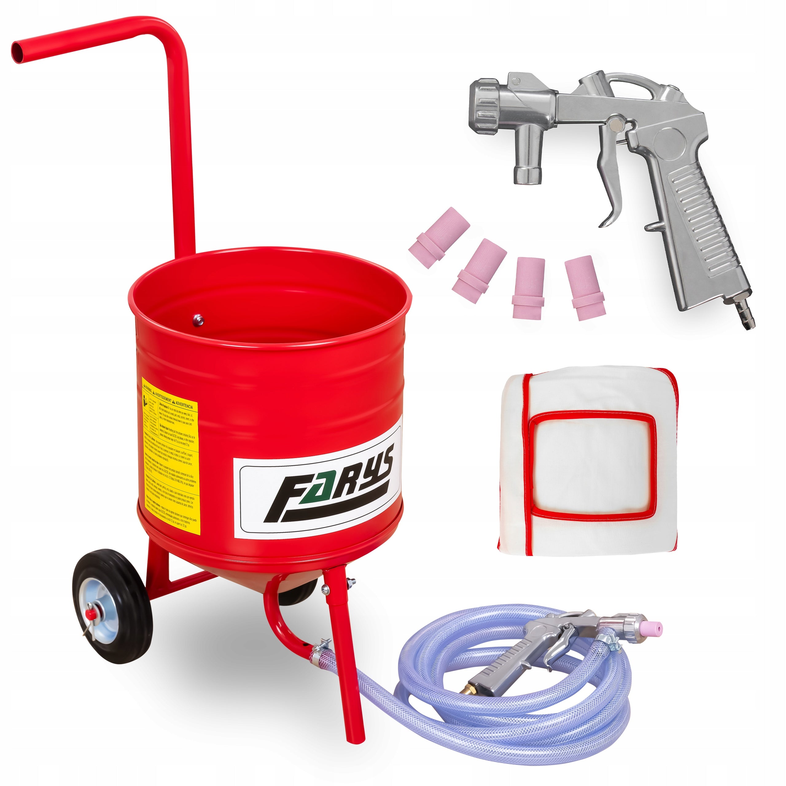 15L FR7045 Siphon Sandblaster For Rust Removal Paint Sandblasting Mobile