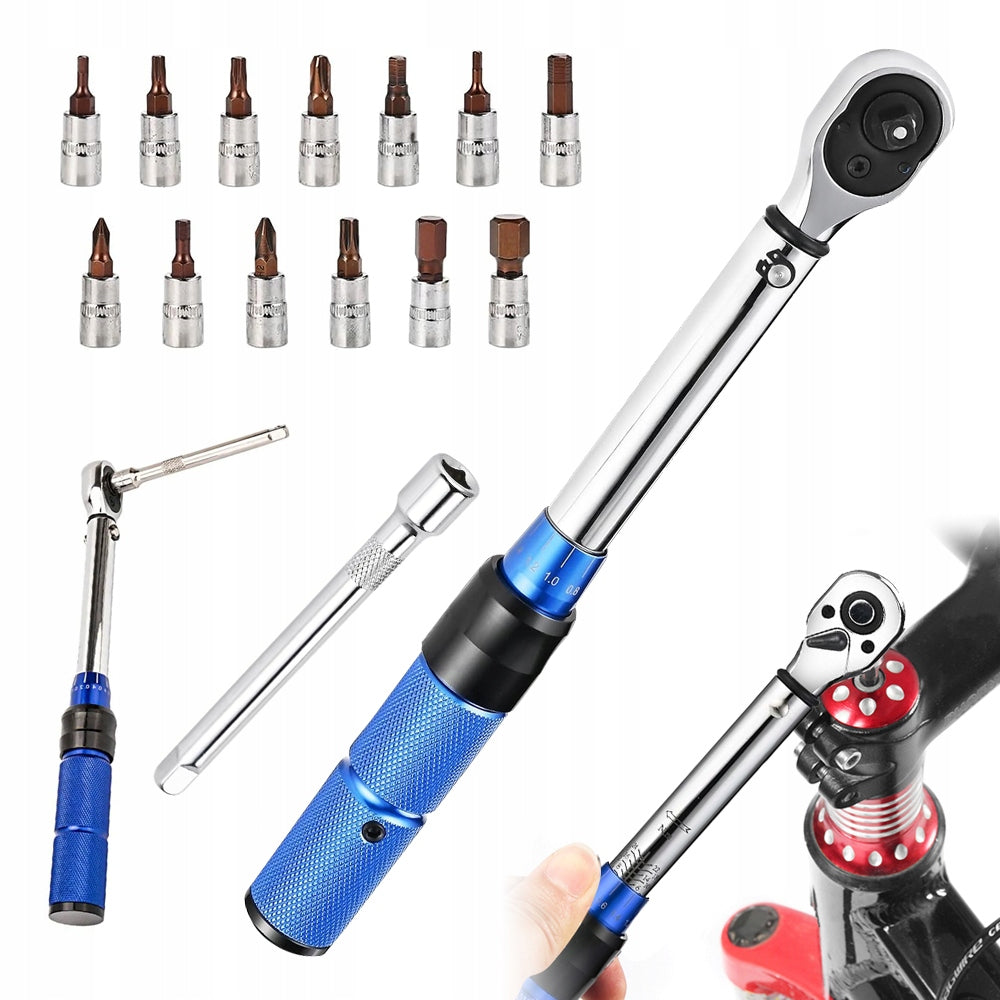 15PCS TORQUE WRENCH SET WITH EXTENSION FOR PRECISE INSTALLATION