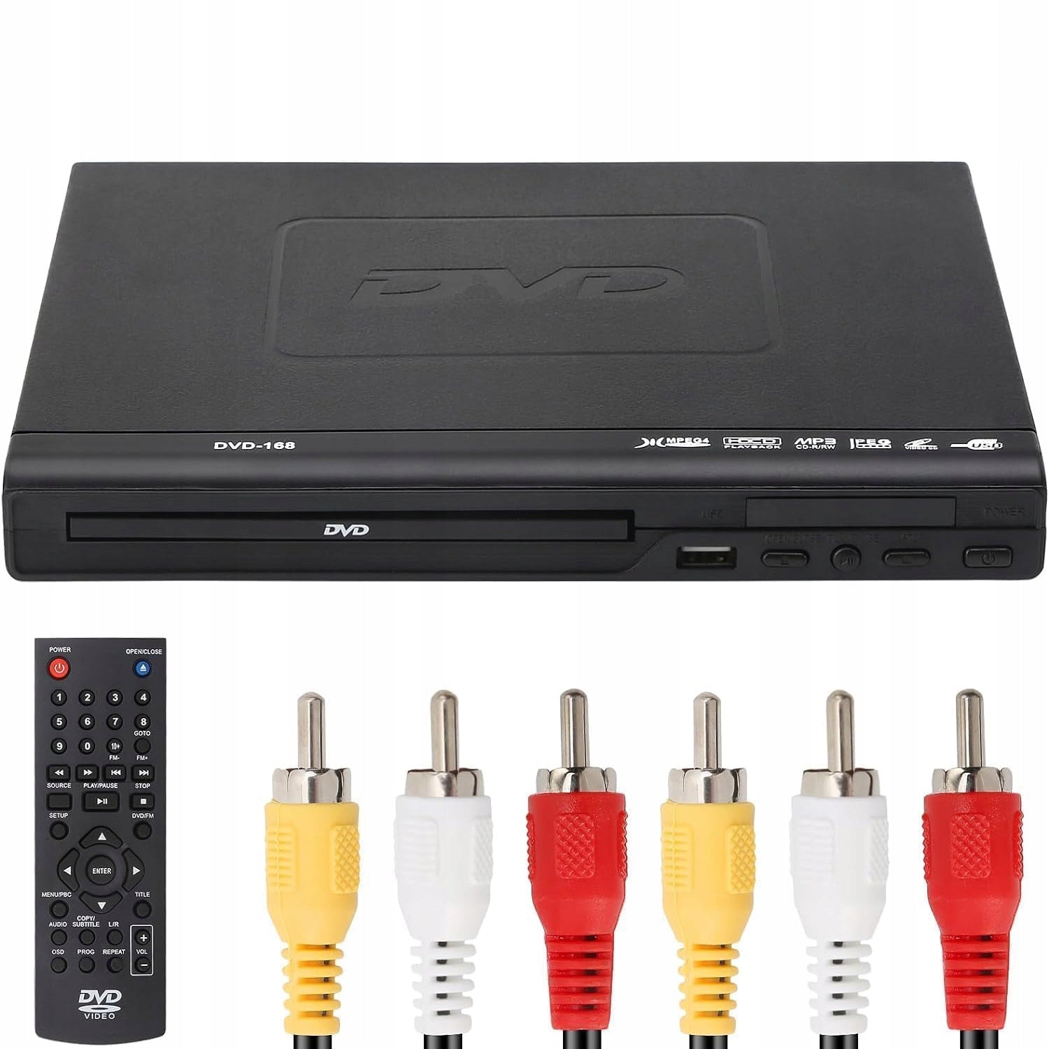 15W HD DVD PLAYER, DVD PLAYER FOR TV WITH REMOTE CONTROL Packaging status original