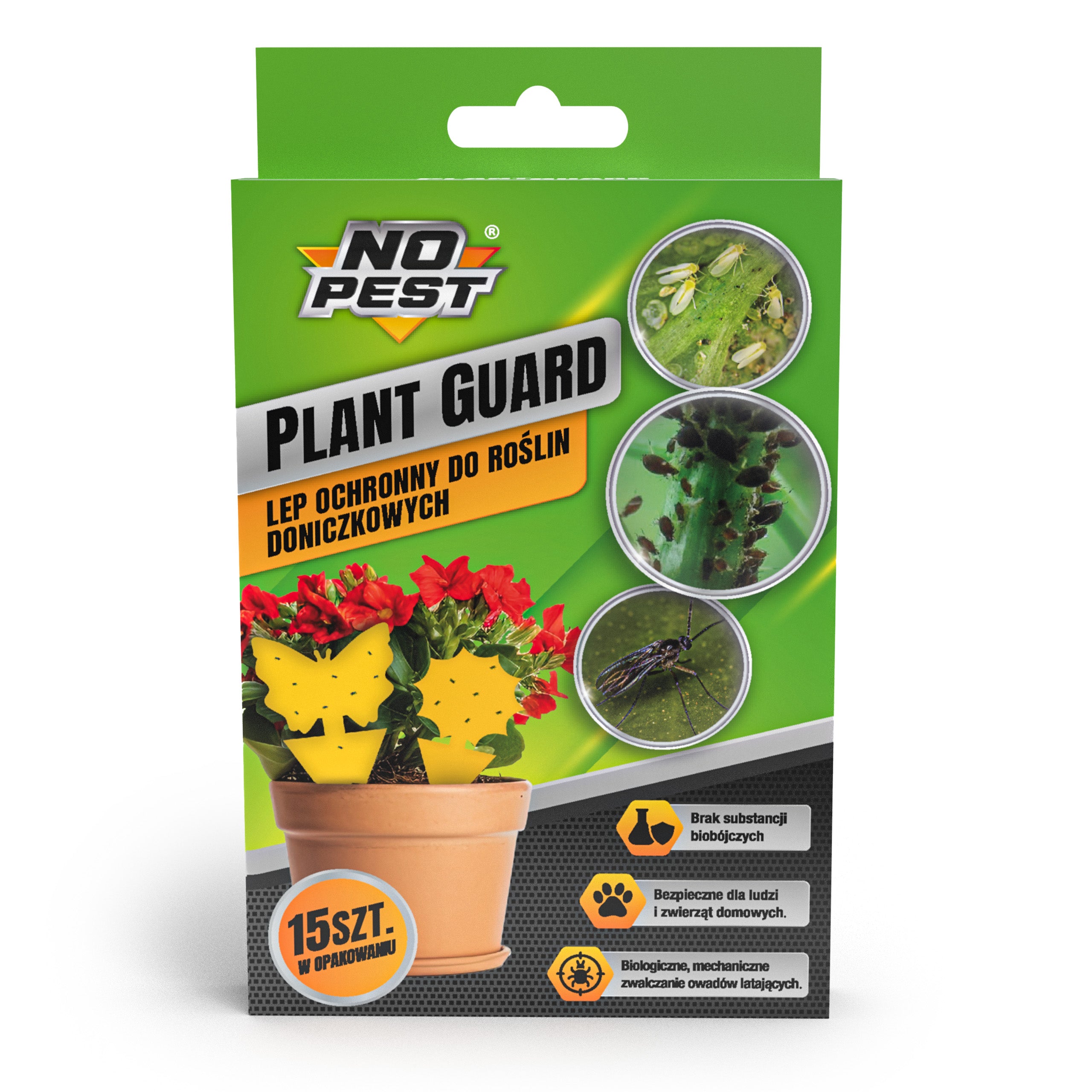 15x STICKY TRAP STICKY BUTTERFLY FOR POTS ON EARTH APHIDS Purpose insecticidal, against insects against pests