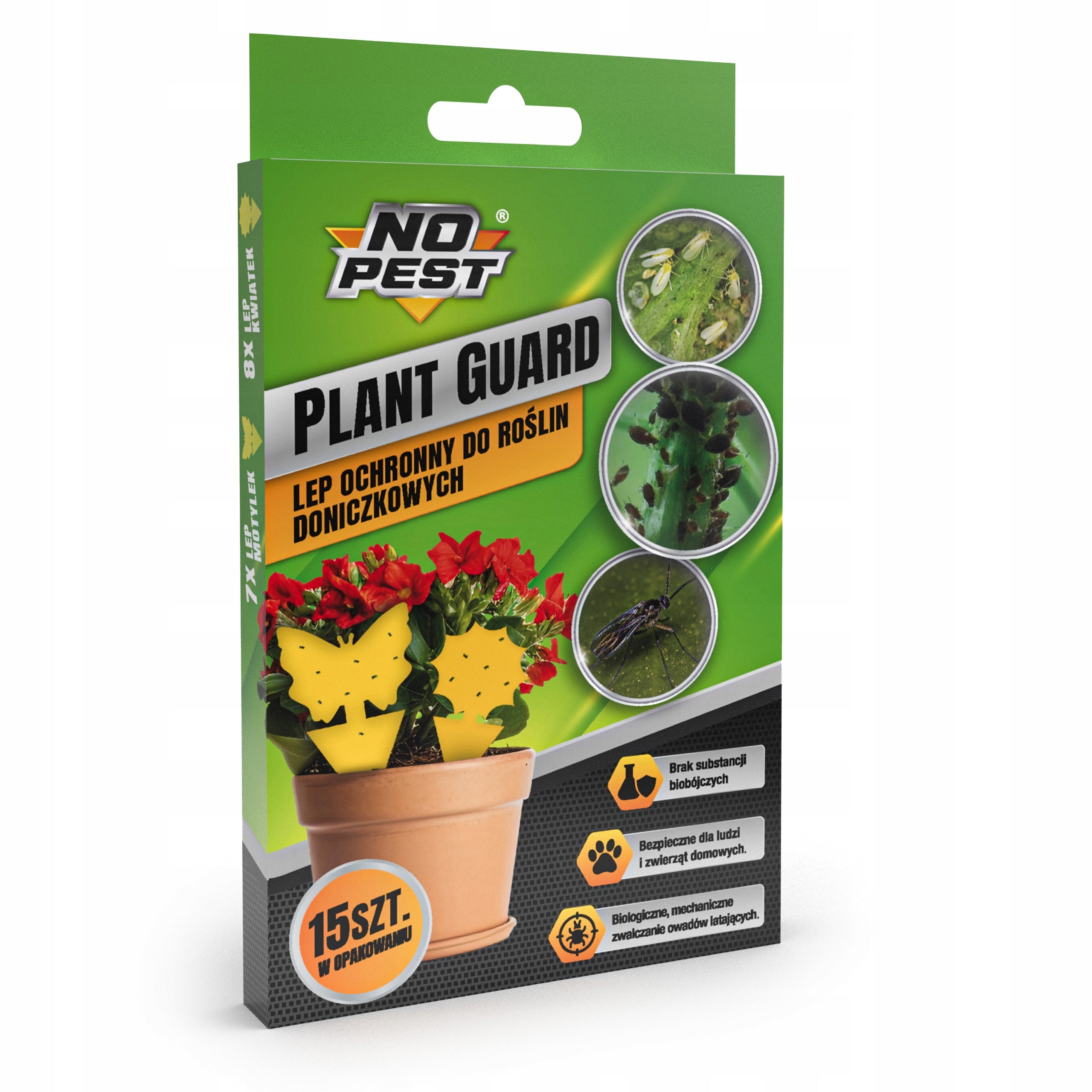15x STICKY TRAP STICKY BUTTERFLY FOR POTS ON EARTH APHIDS Volume 0 l