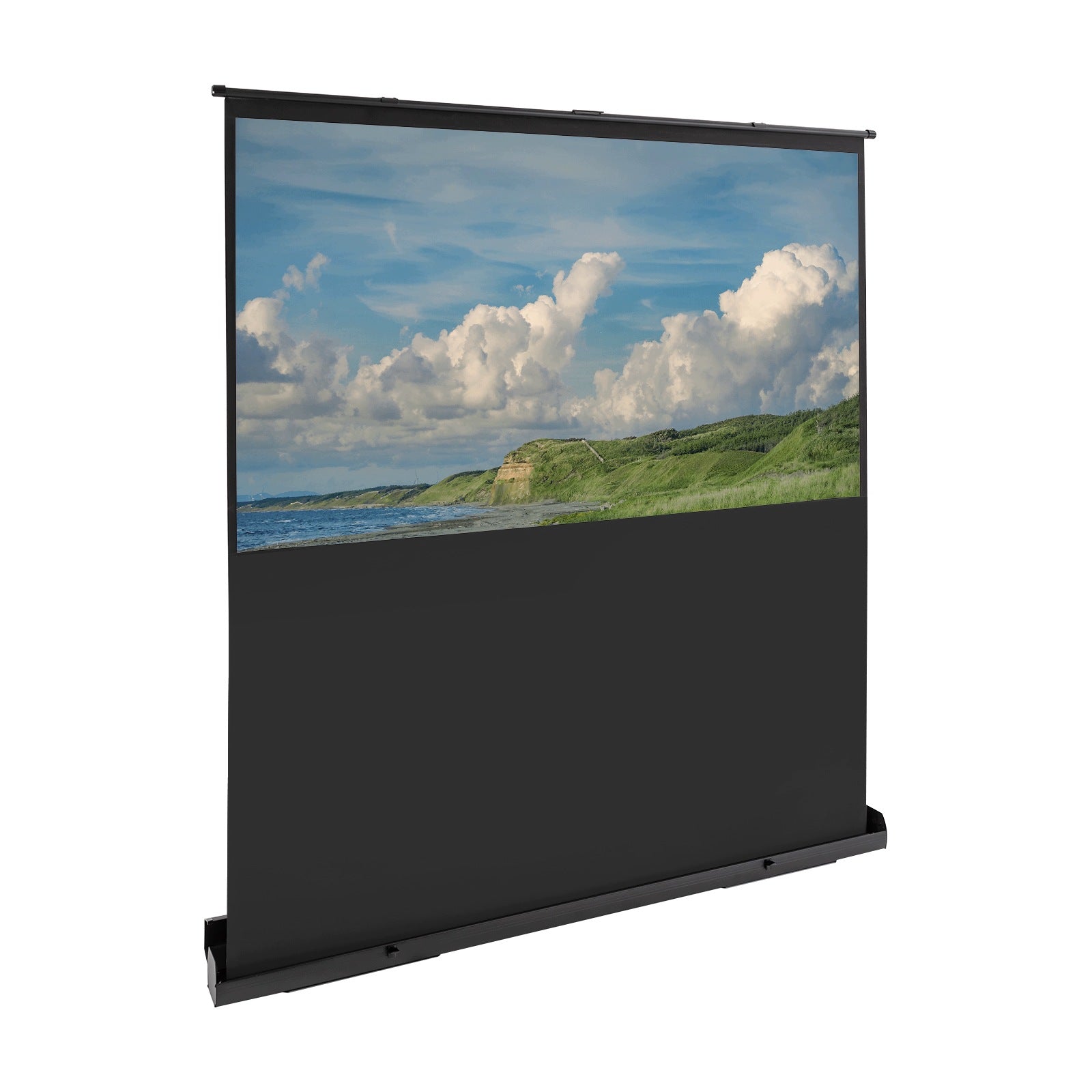16:9 80“ Portable Projection Screen 4K/8K Floor Standing with Case