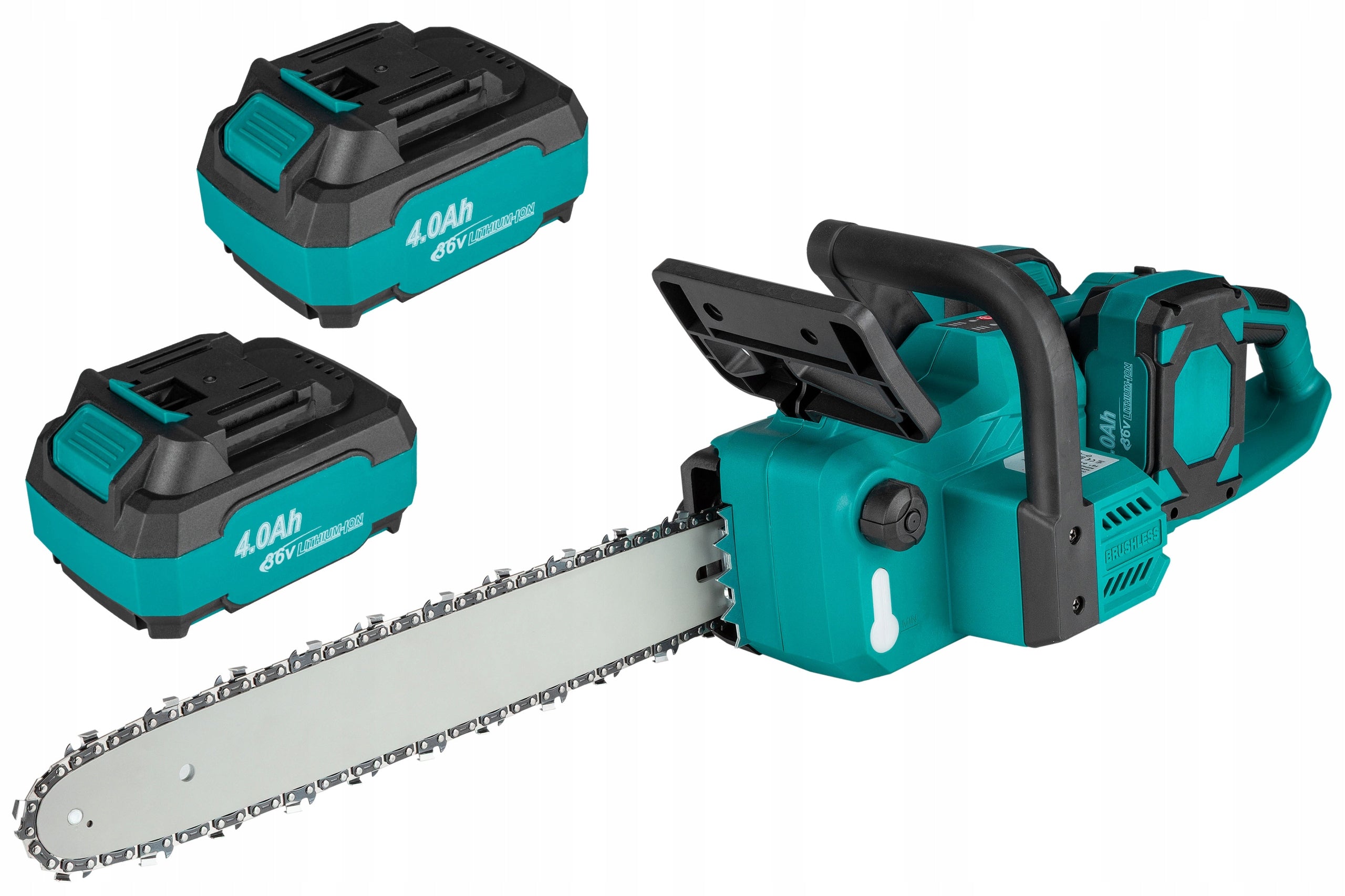 16" Cordless Chainsaw POWERFUL for 2 Li-ION Brushless Batteries Brand AL-FA