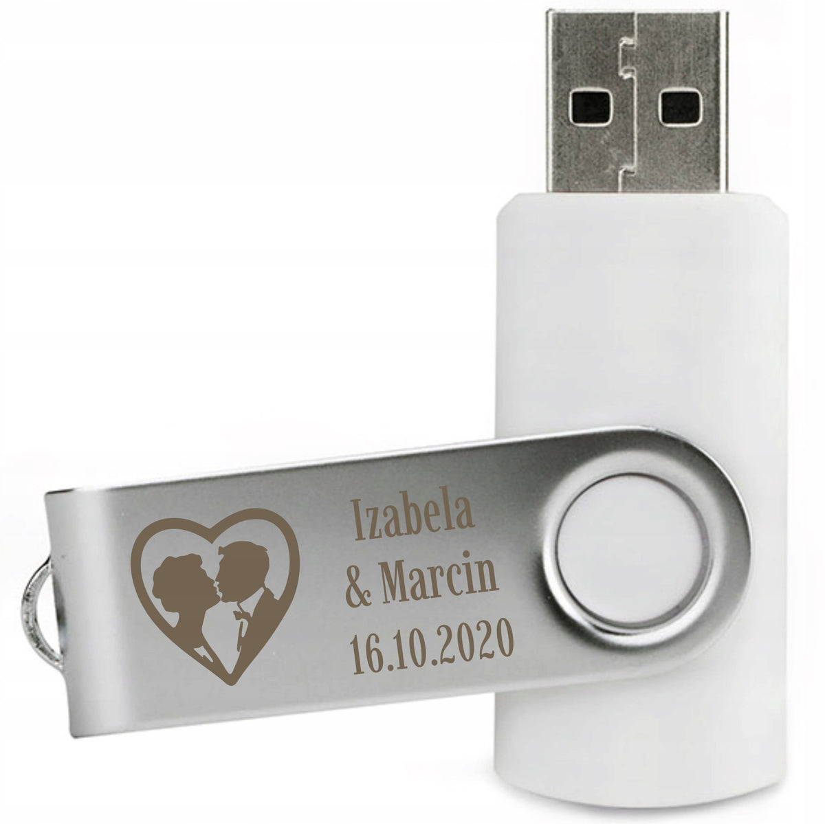 16 GB USB Flash Drive with Wedding Engraving