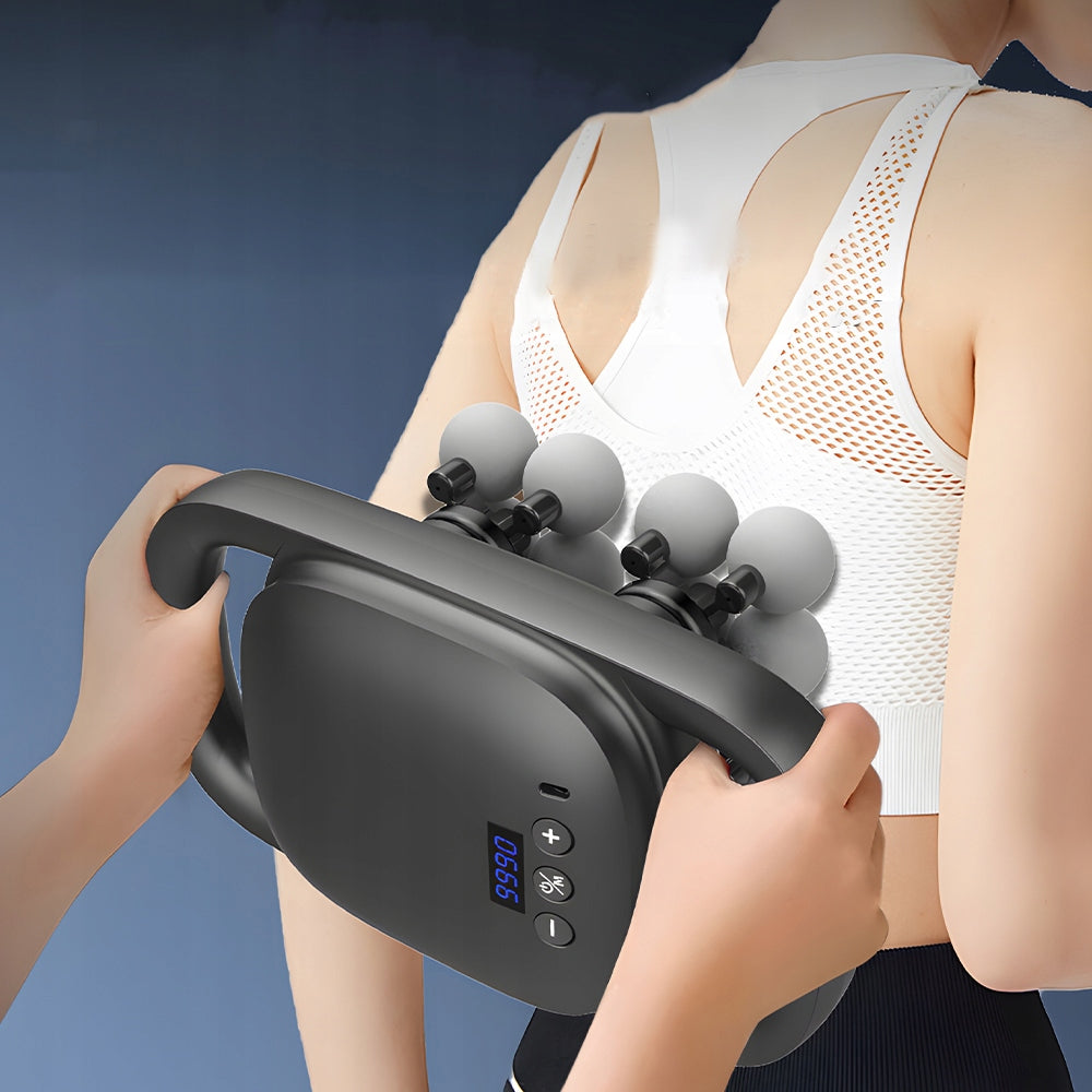16 HEAD MASSAGE GUN ELECTRIC HAND MASSAGER 99 MODE 2000MAH Packaging status original