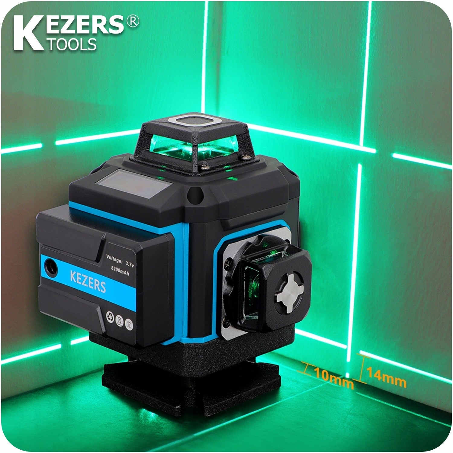 16 LINES 4D LASER LEVEL DIGITAL CROSS LASER LEVEL 360 Packaging status original