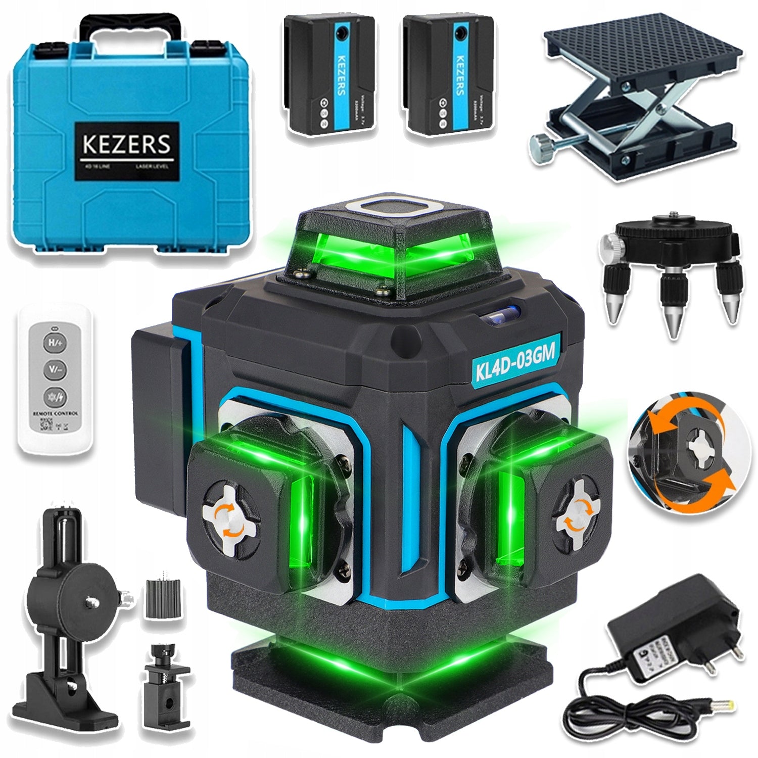 16 LINES 4D LASER LEVEL DIGITAL CROSS LASER LEVEL 360