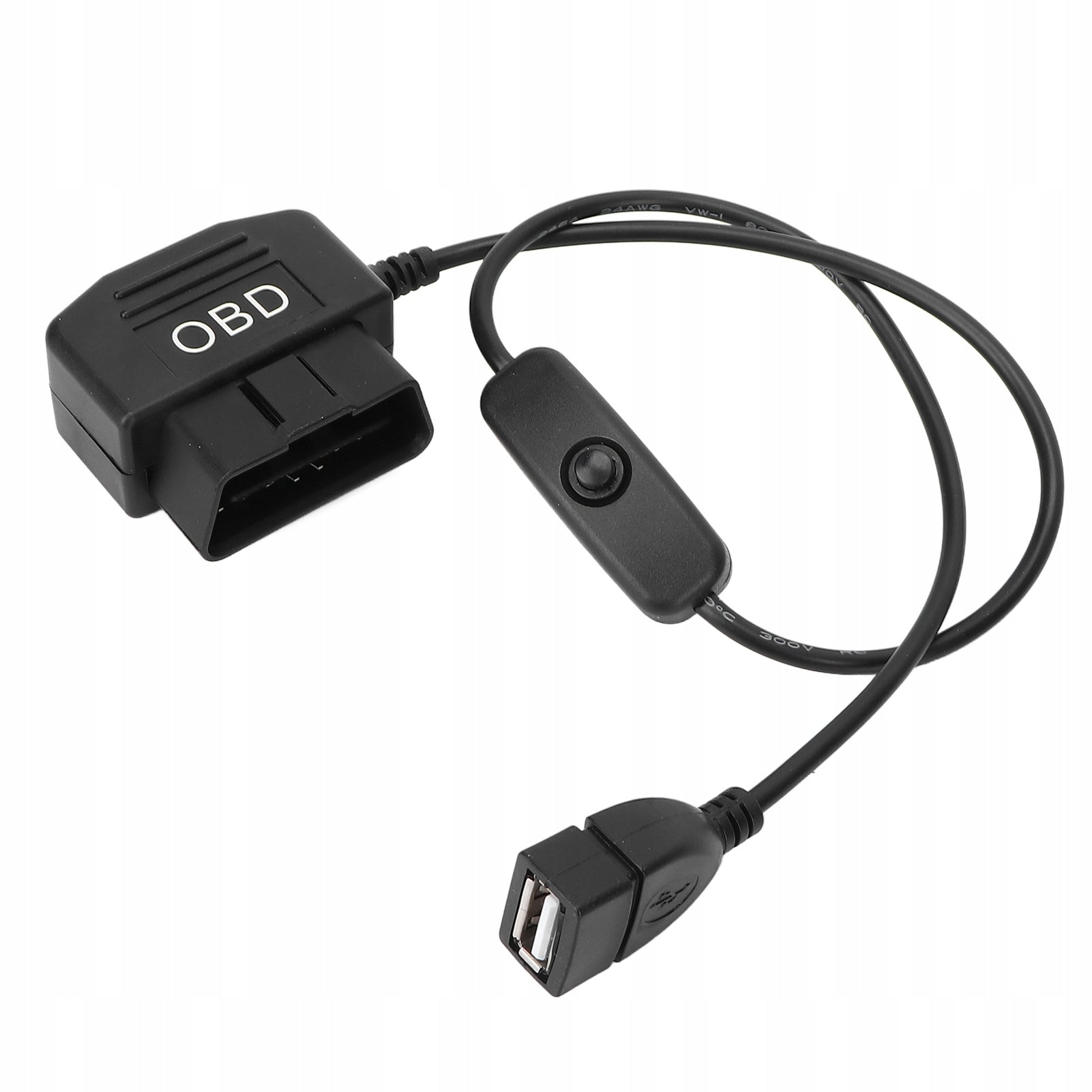 16 Pin OBD2 Male Plug USB Charging Power Cable 3Y Cable Manufacturer Zygo
