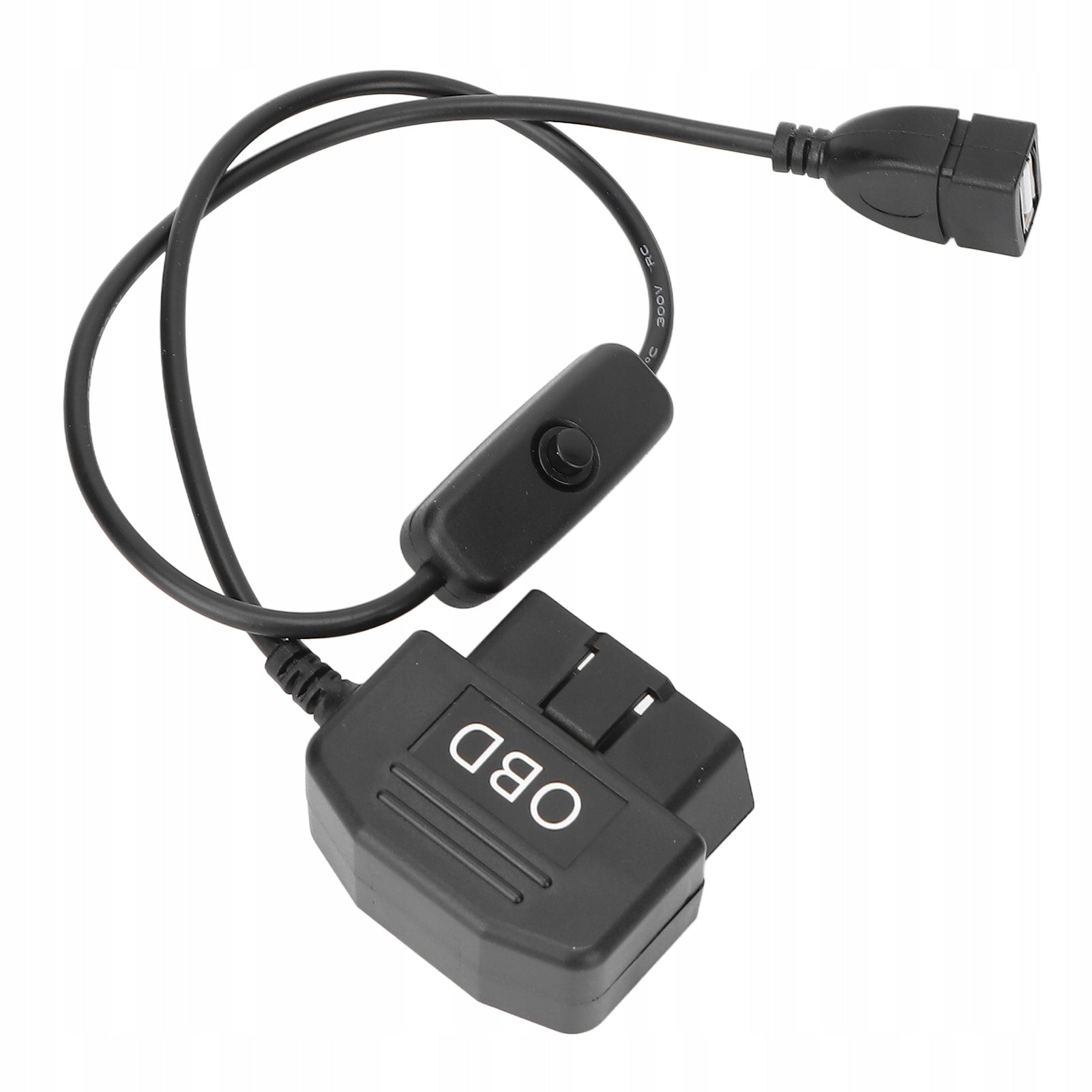 16 Pin OBD2 Male Plug USB Charging Power Cable 3Y Cable Output current 1 mA