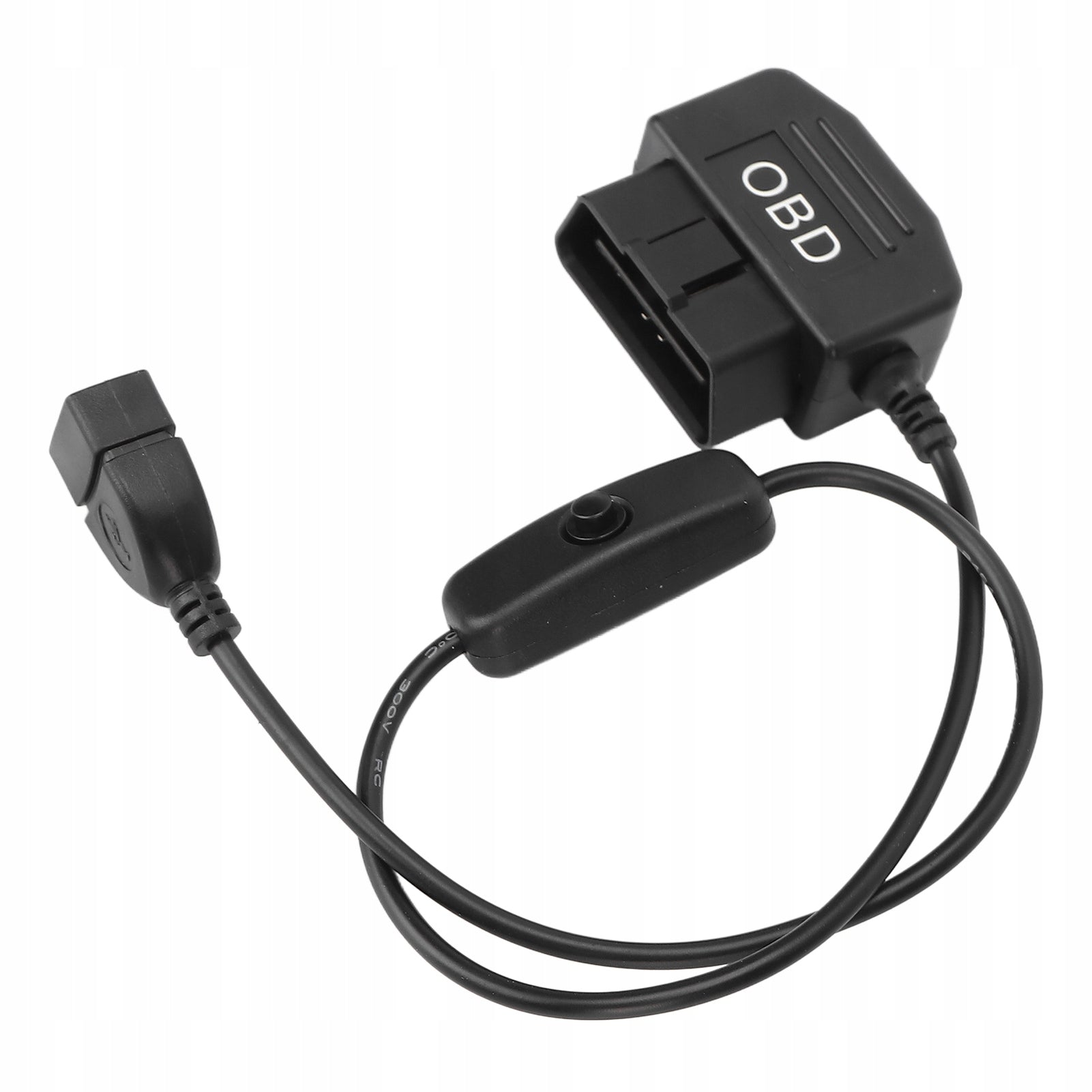 16 Pin OBD2 Male Plug USB Charging Power Cable 3Y Cable