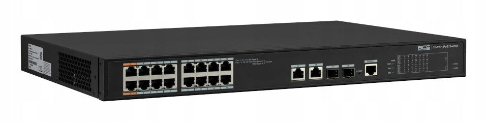 16 Port PoE Switch Managed BCS-L-SP1602G-2SFP-M(2) ExPoE 2xSFP 240W