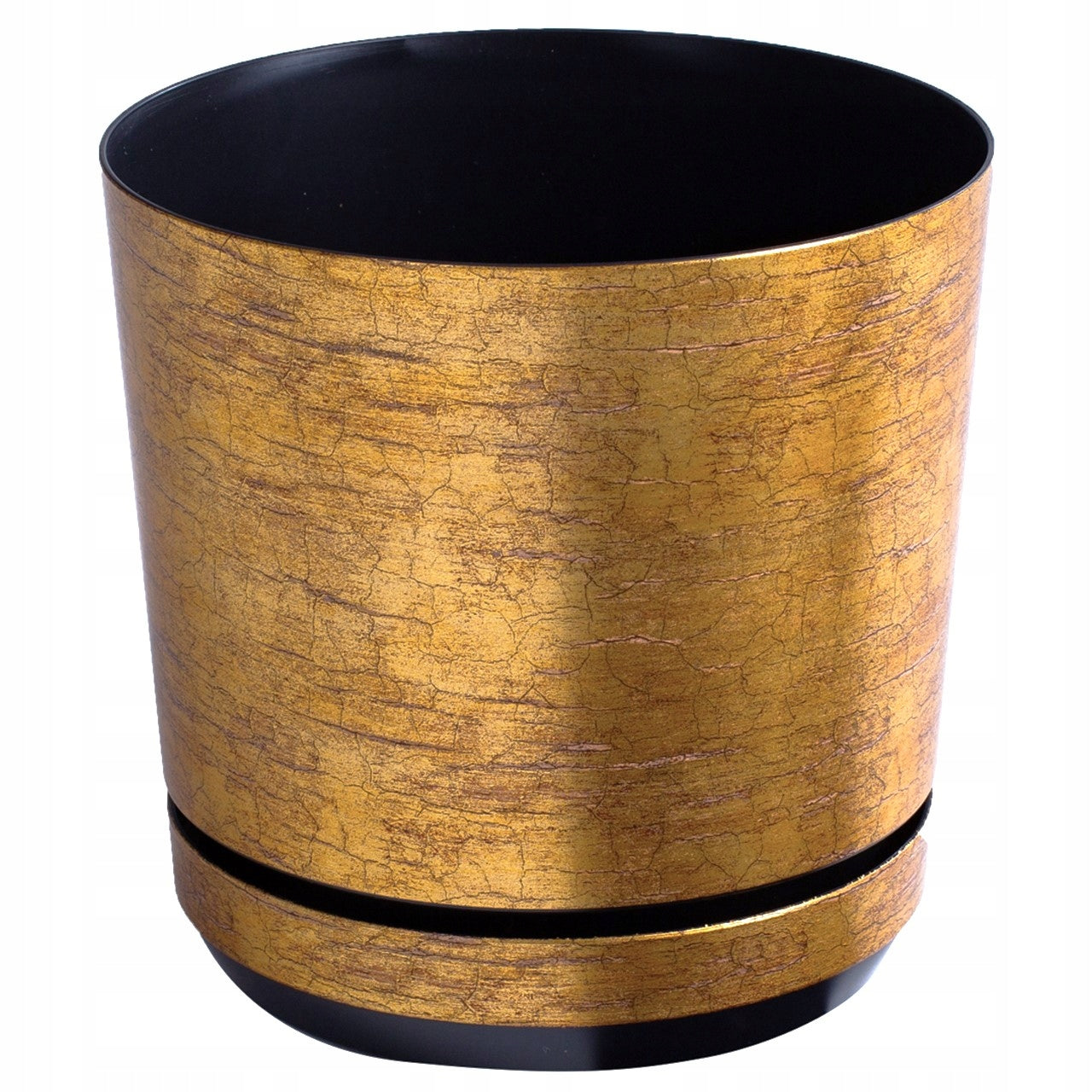 16 Ø pot with stand pattern GOLD ANTIQUE rustic ancient classic