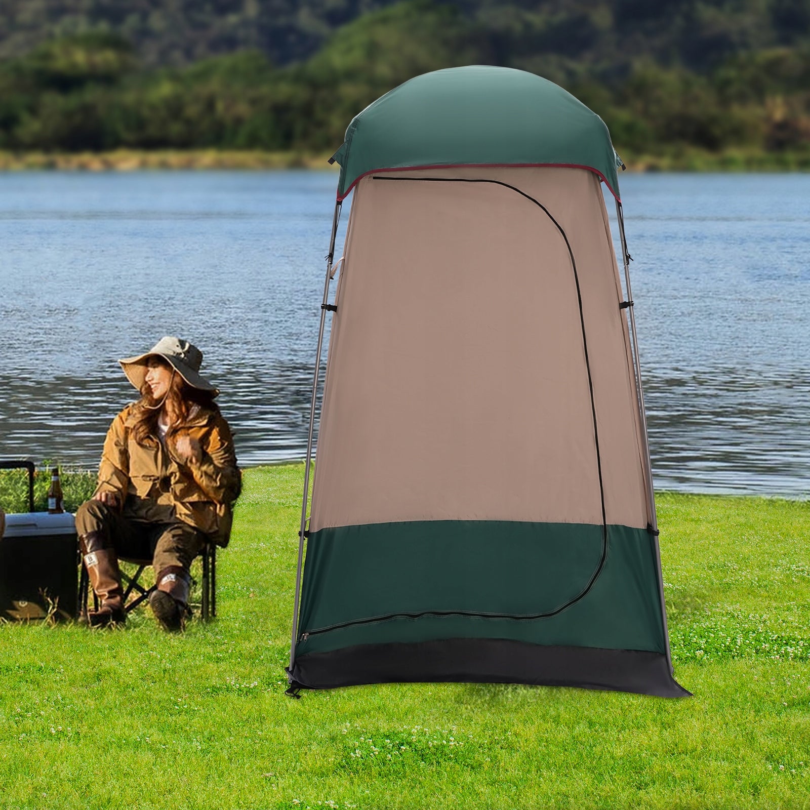 160*160*240cm Shower Tent Camping Privacy Shelter Toilet Tent for Hiking Brand no brand