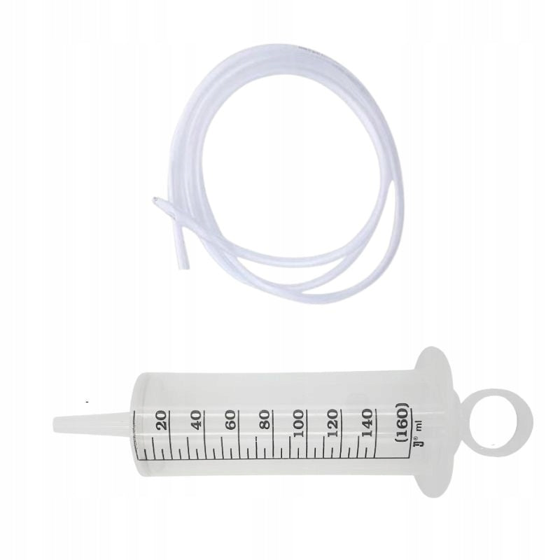 160 ML SYRINGE WITH 130 CM HOSE Packaging status original