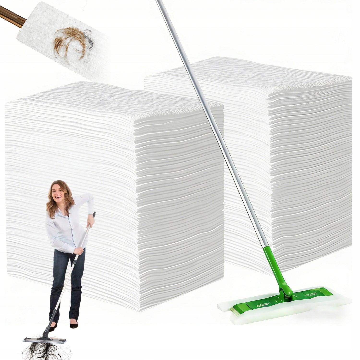 160 MOP COVERS WITH DIAMOND PATTERN FOR REMOVING PET AND DIRT