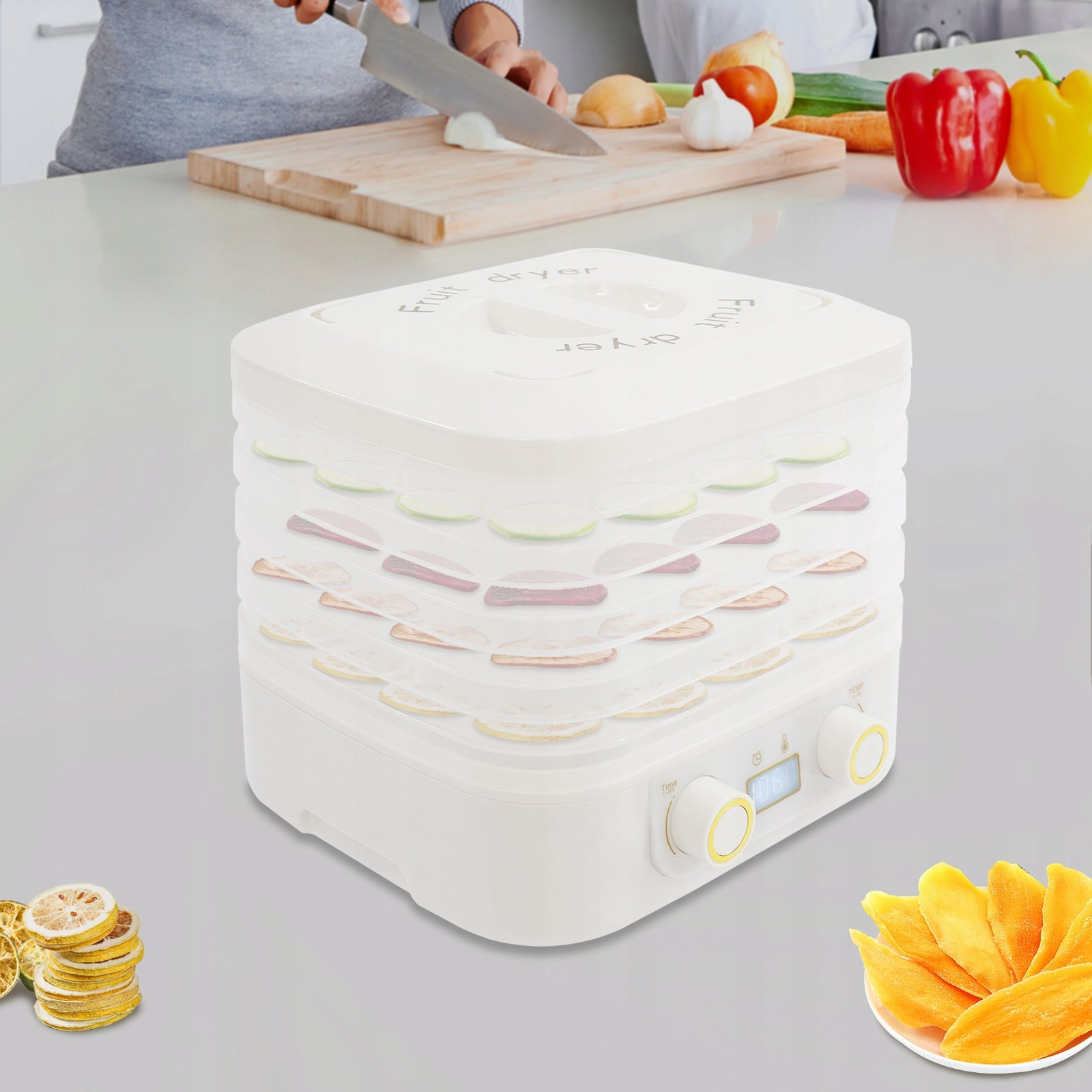 160W Food Dryer Machine, Fruit Dehydrator with 5 Trays, Food Dehydrator Manufacturer code wl5321475