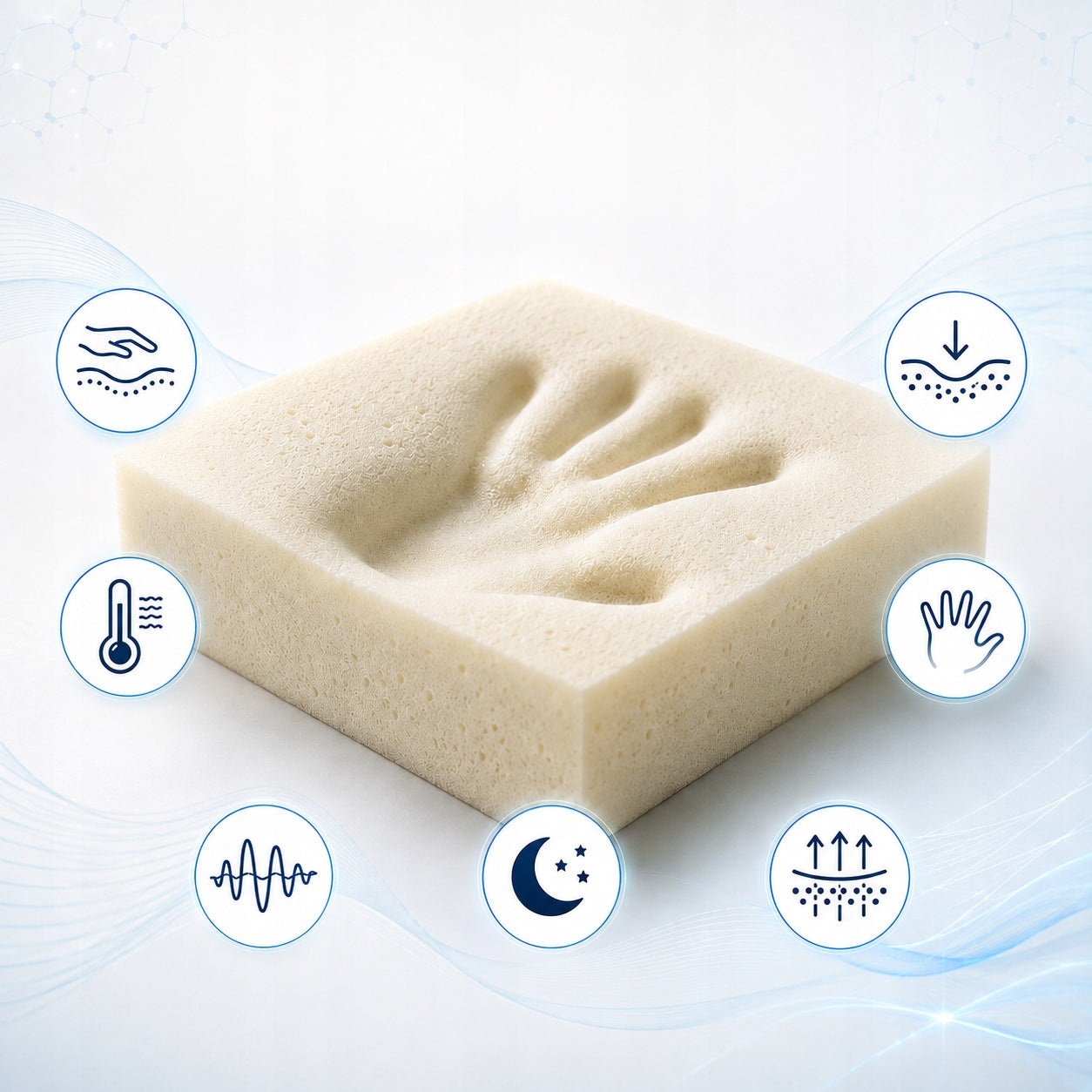 160x200 foam mattress memory shape visco matching 24 H1 Medical device no