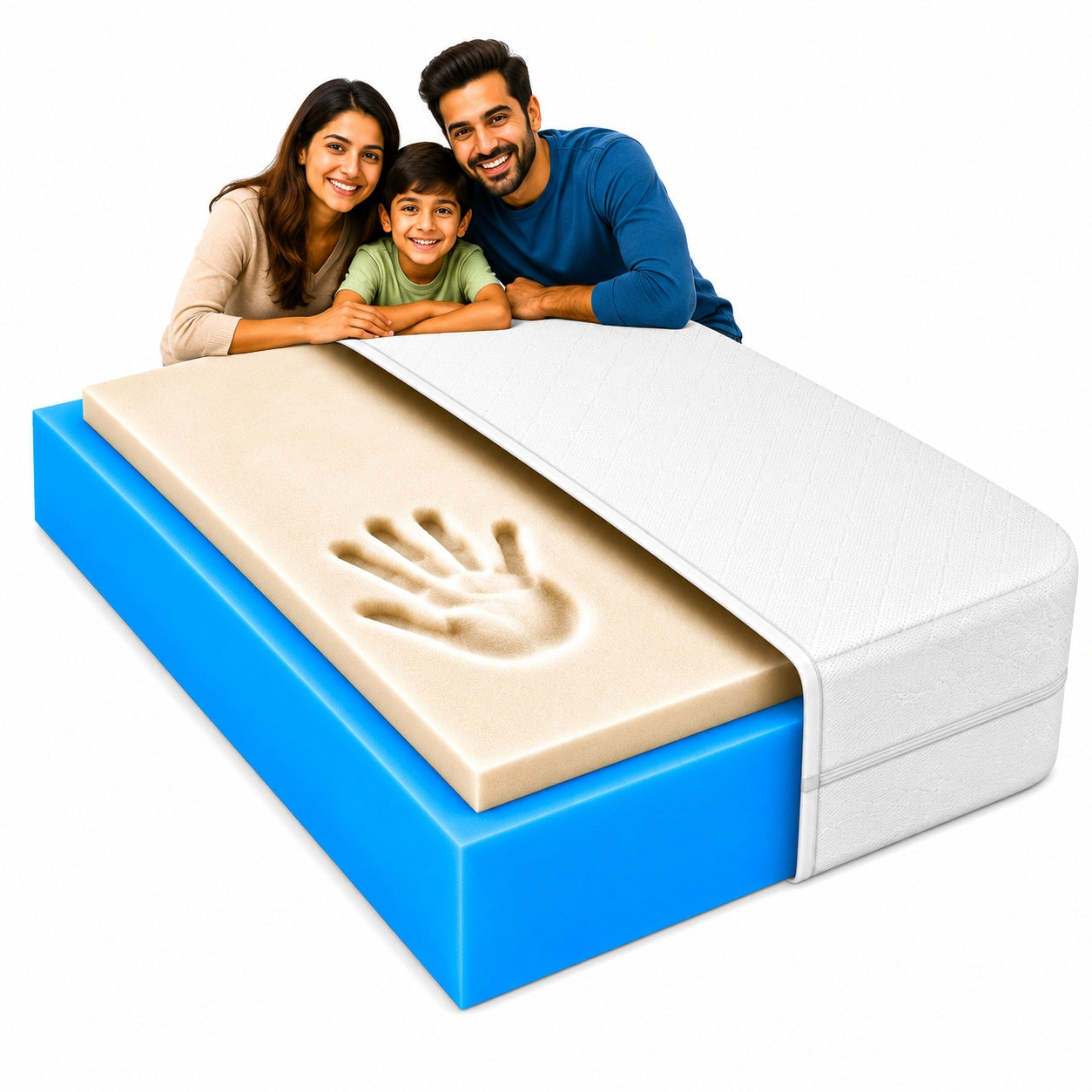 160x200 foam mattress memory shape visco matching 24 H1