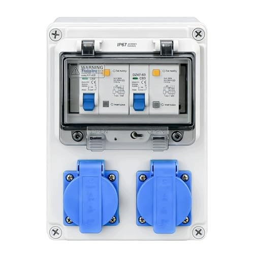 16A CURRENT WALL SPLITTER WITH ABS IP65 OVERCURRENT CIRCUIT BREAKER Brand no brand