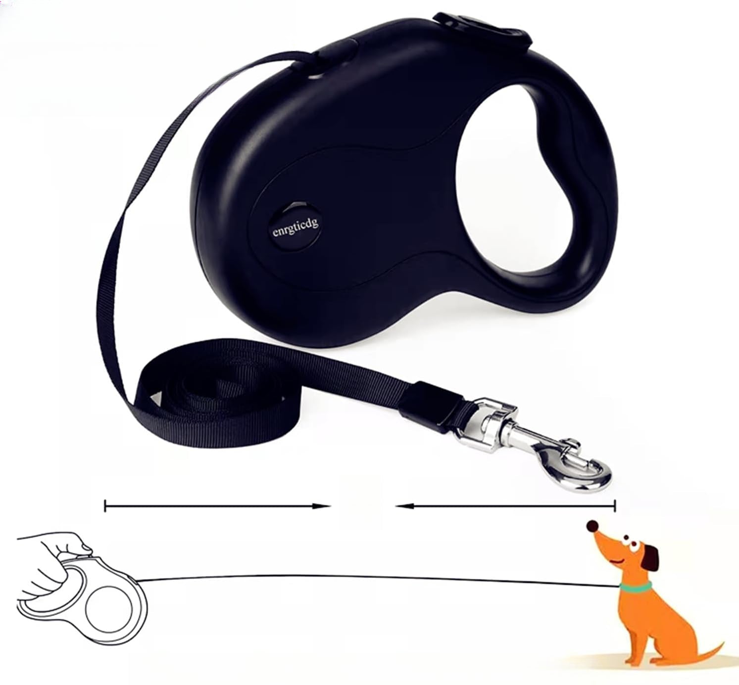 16Ft Retractable Dog Leash,Light Weight Leash for Small to Medium Dogs/Cats Brand no brand