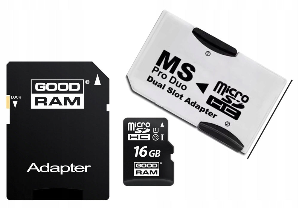 16GB MEMORY CARD + MS PRO DUO / SONY PSP ADAPTER Manufacturer no brand