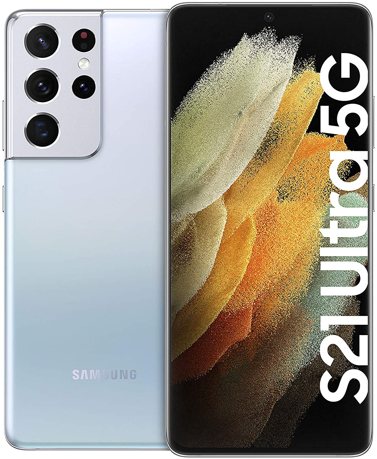 16GB RAM! Samsung Galaxy S21 Ultra G998 5G 512GB SILVER silver + FOIL CASE Brand Samsung