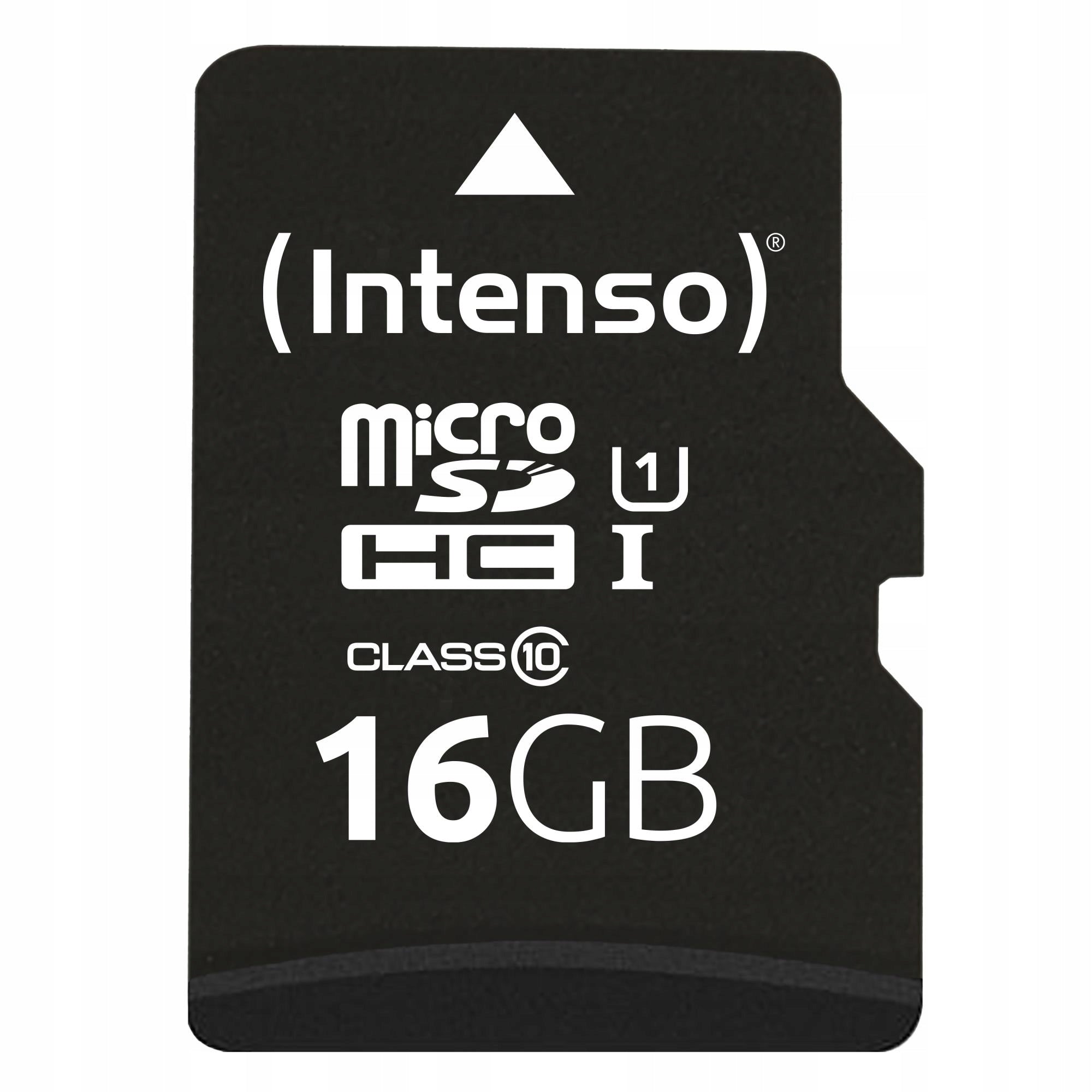 16GB UHS-I micro SDHC memory with 3423470 Intenso adapter