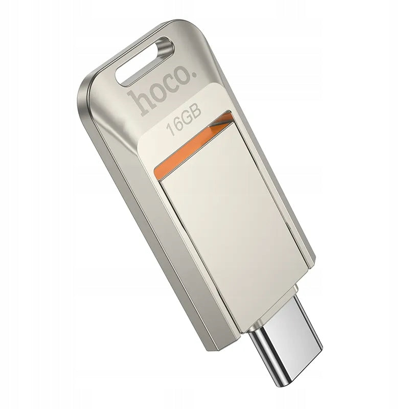 16GB USB 3.0 (USB C) Hoco UD17 nickel flash drive