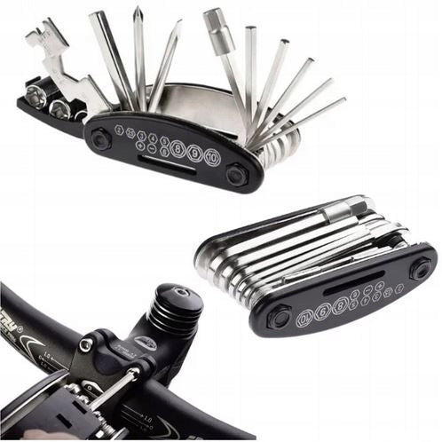 16IN1 BICYCLE KEYS SET MULTIFUNCTION UNIVERSAL MULTITOOL Manufacturer code Zestaw narzędzi kluczy do naprawy roweru