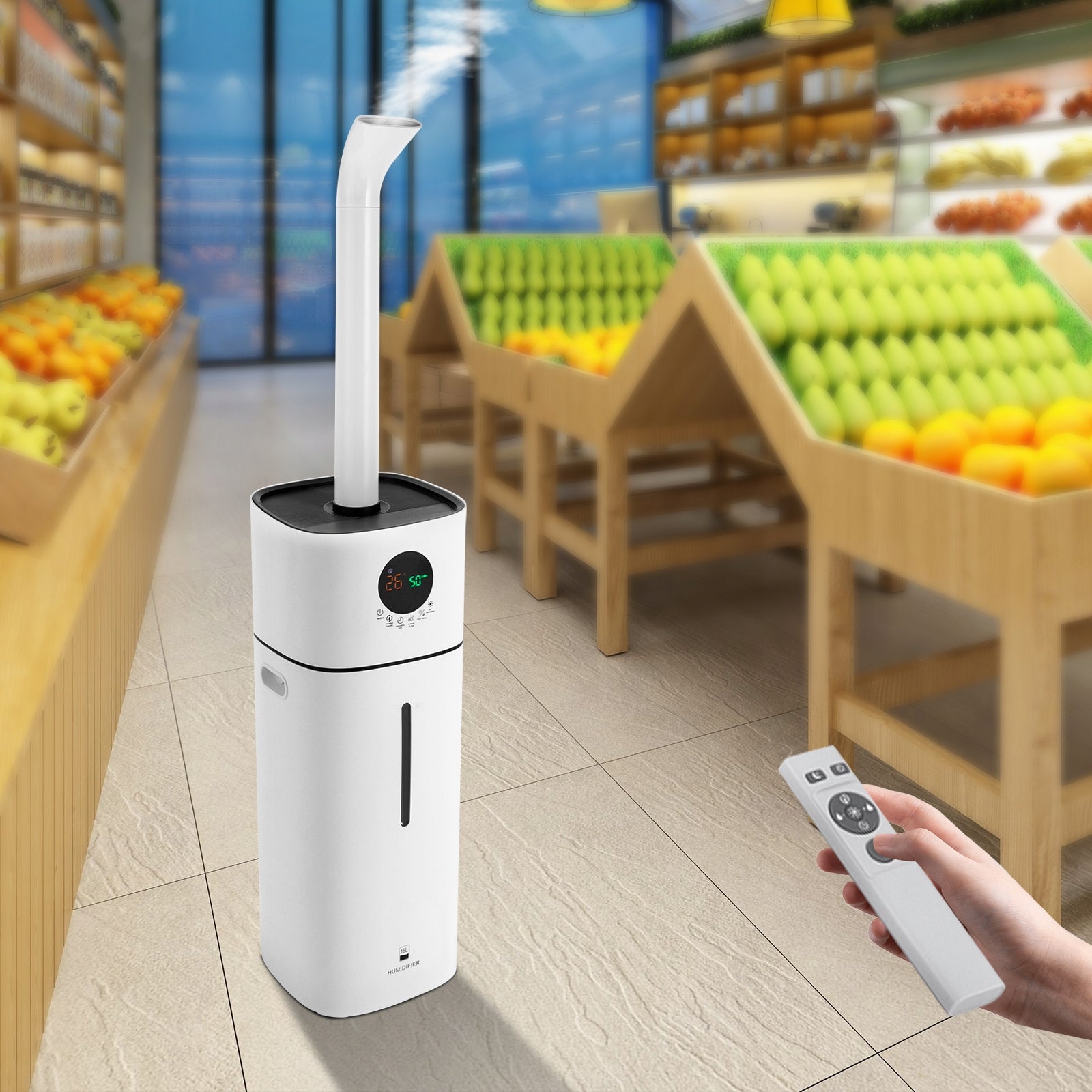 16L Humidifier For Large Room, Large Humidifier 56W 100-240V Manufacturer code Large Humidifier