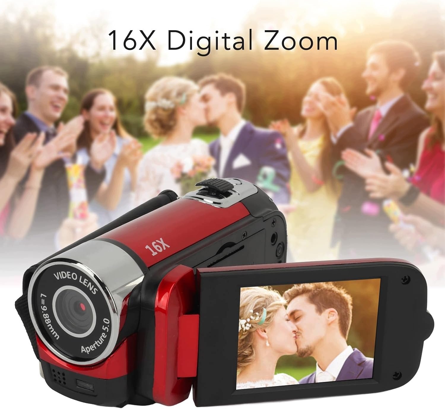 16MP 1080P DIGITAL CAMERA ROTATING ZOOM SCREEN 16X LIGHT Brand no brand