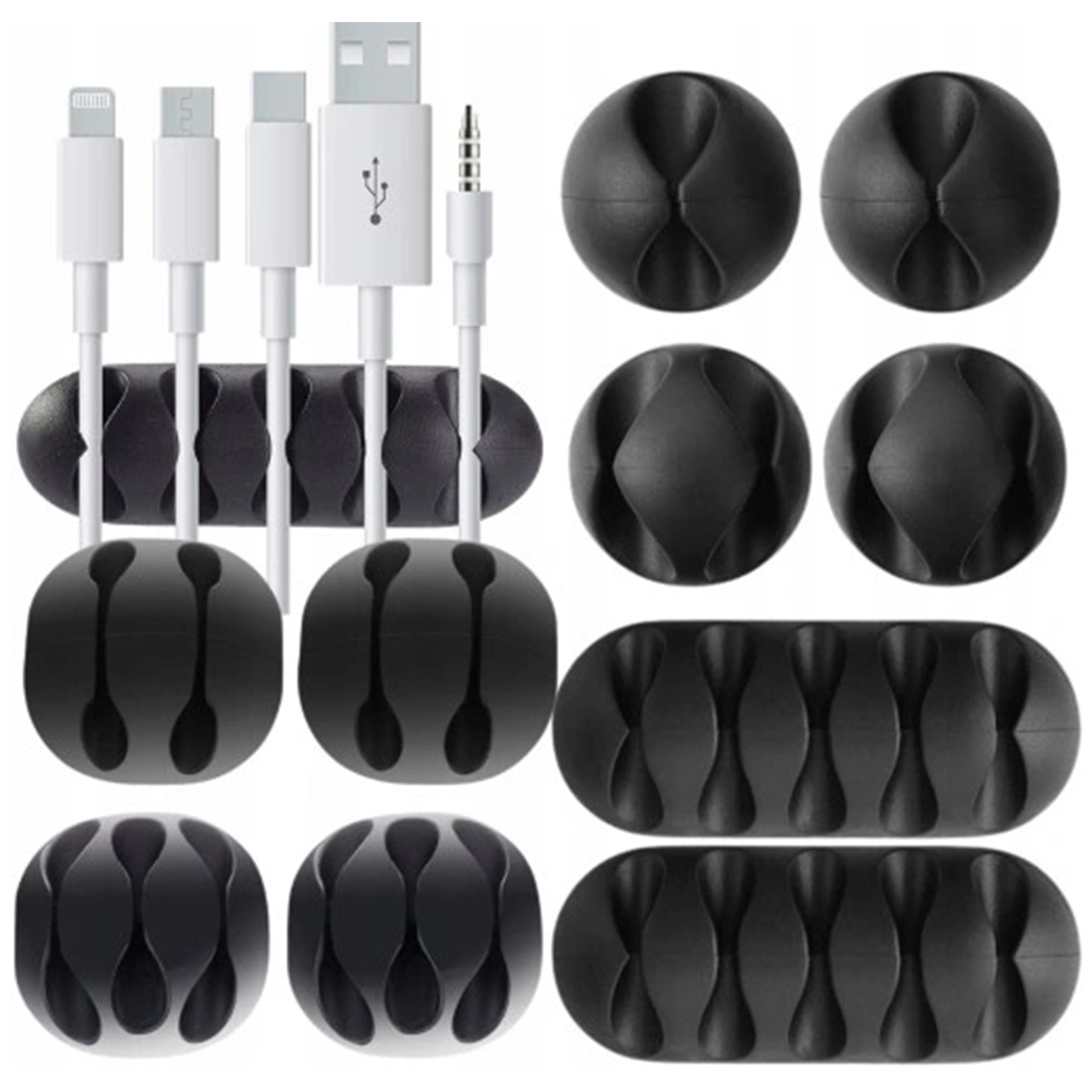 16PCS CABLE ORGANIZER HOLDER HOOK CLIP TAPE Manufacturer code JZRO