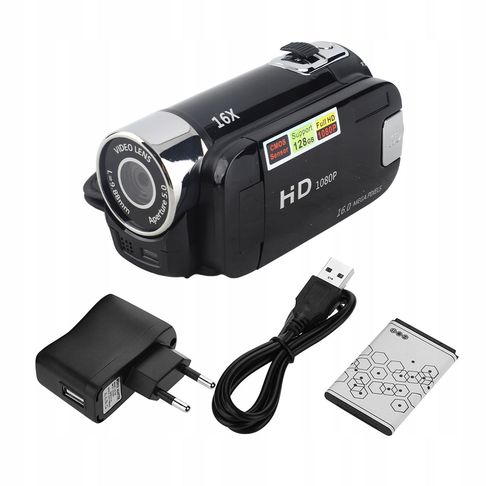 16X High Definition Full HD Rotating Digital Camera SP Camera Resolution 1 Mpx