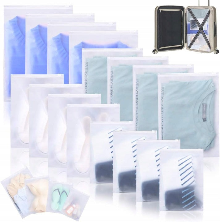16x CLOTHES BAGS AKCESORIA LUGGAGE SUITCASE BAGS TRAVEL ORGANIZER Manufacturer code 16x WORKI NA UBRANIA AKCESORIA