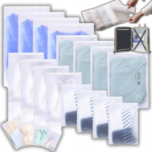 16x CLOTHES BAGS AKCESORIA LUGGAGE SUITCASE BAGS TRAVEL ORGANIZER