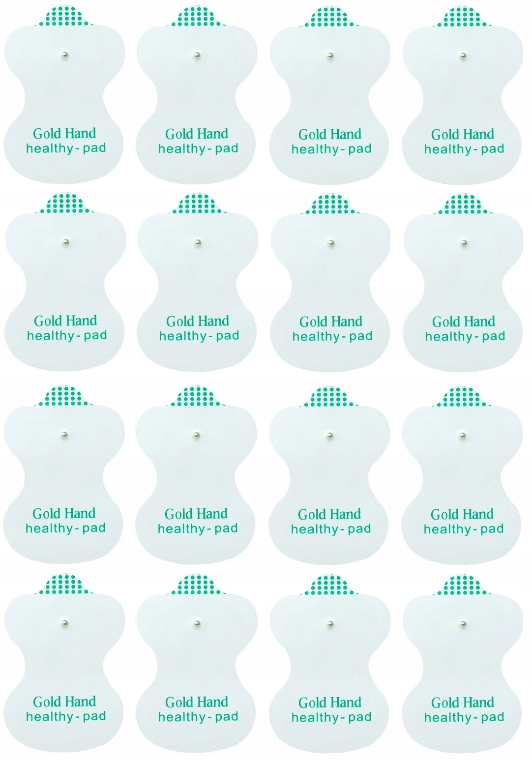16x GEL ELECTRODES ELECTROSTIMULATOR TENS EMS